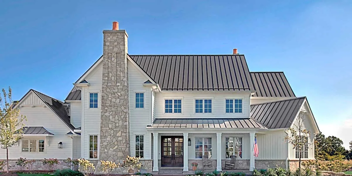 Finished home exterior
